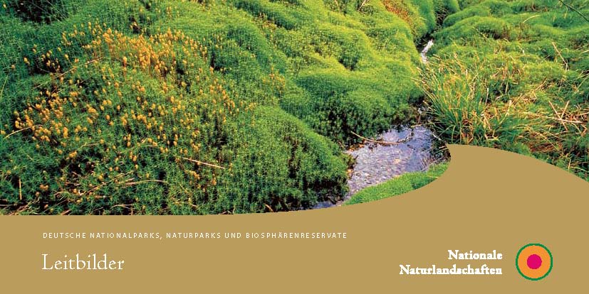 Titelblatt der Broschüre "Deutsche Nationalparks, Naturparks und Biosphärenreservate. Leitbilder"
