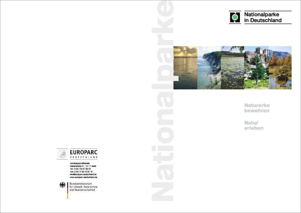Titelbaltt der Broschüre "Nationalparke in Deutschland"