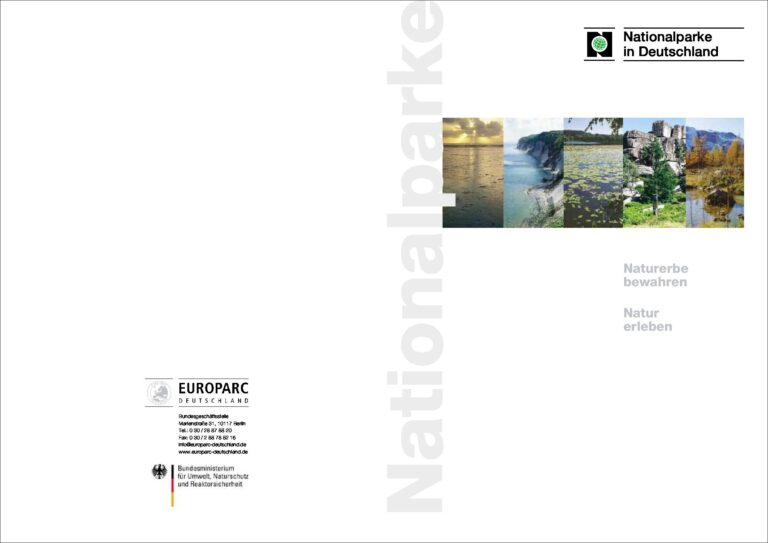 Titelbaltt der Broschüre "Nationalparke in Deutschland"