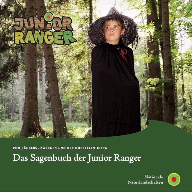 Titelblatt der Broschüre "Das Sagenbuch der Junior Ranger"