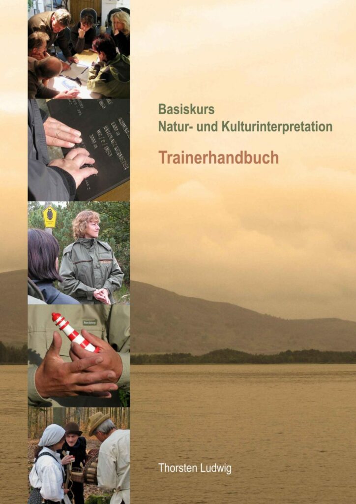 Titelblatt des Trainerhandbuchs "Basiskurs Natur- und Kulturinterpretation"