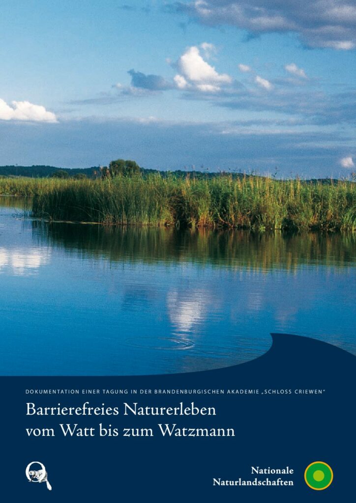 Titelblatt der Tagungsdokumentation "Barrierefreies Naturerleben vom Watt bis zum Watzmann"