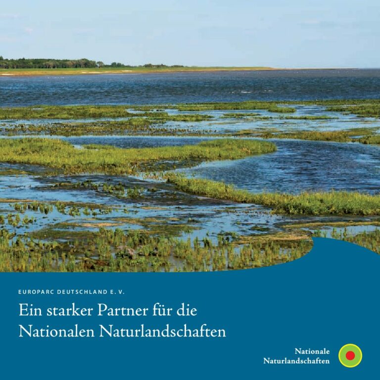Titelblatt der Image-Broschüre "Ein starker Partner für die Nationalen Naturlandschaften"