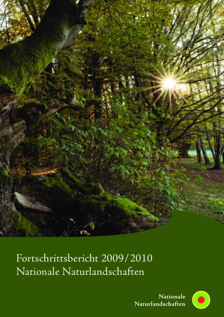 Titelblatt des Fortschrittsbericht 2009/2010 der Nationalen Naturlandschaften