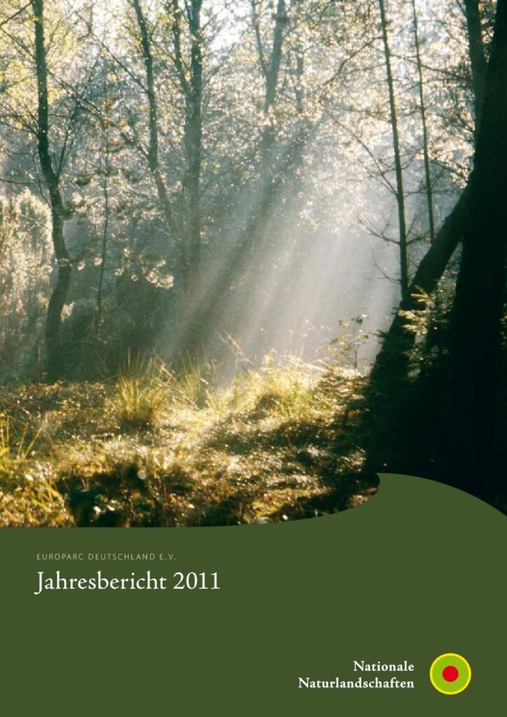 Titelblatt des Jahresberichts 2011 von Europarc Deutschland e. V.