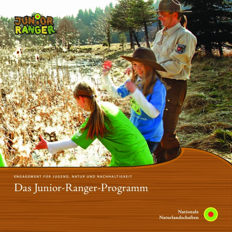 Titelblatt der Broschüre "Das Junior Ranger-Programm"