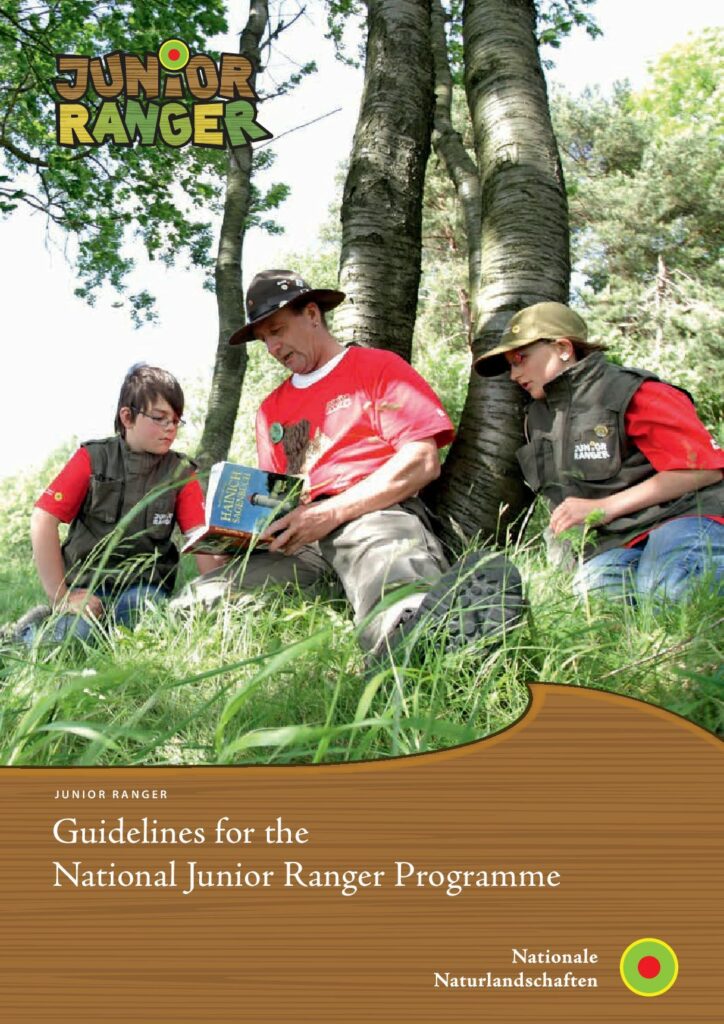 Titelblatt der Broschüre "Guidelines for the national Junior Ranger programme"