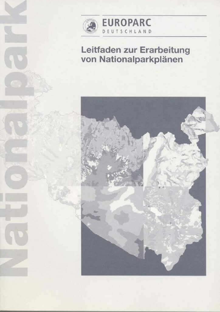 Titelblatt des Leitfadens zur Erarbeitung von Nationalparkplänen
